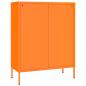 Preview: Schubladenschrank Orange 80x35x101,5 cm Stahl