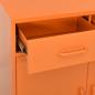 Preview: Lagerschrank Orange 80x35x101,5 cm Stahl    