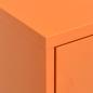 Preview: Lagerschrank Orange 80x35x101,5 cm Stahl    