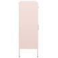 Preview: Lagerschrank Rosa 80x35x101,5 cm Stahl    