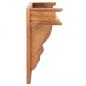 Preview: Wandgarderobe 80x16,5x35 cm Massivholz Teakholz