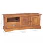 Preview: TV-Schrank 100x30x40 cm Massivholz Teak