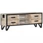 Preview: TV-Schrank 110x30x41 cm Massivholz Akazie