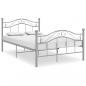 Preview: ARDEBO.de - Bett Grau Metall 120x200 cm