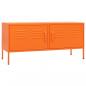 Preview: TV-Schrank Orange 105x35x50 cm Stahl    