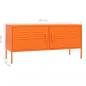 Preview: TV-Schrank Orange 105x35x50 cm Stahl    