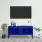 Preview: ARDEBO.de - TV-Schrank Marineblau 105x35x50 cm Stahl    