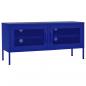 Preview: TV-Schrank Marineblau 105x35x50 cm Stahl    