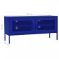 Preview: TV-Schrank Marineblau 105x35x50 cm Stahl    