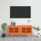 Preview: ARDEBO.de - TV-Schrank Orange 105x35x50 cm Stahl