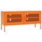 Preview: TV-Schrank Orange 105x35x50 cm Stahl