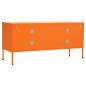 Preview: TV-Schrank Orange 105x35x50 cm Stahl