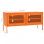 Preview: TV-Schrank Orange 105x35x50 cm Stahl