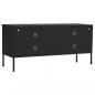 Preview: TV-Schrank Schwarz 105x35x50 cm Stahl    