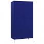 Preview: Kleiderschrank Marineblau 90x50x180 cm Stahl   