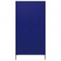 Preview: Kleiderschrank Marineblau 90x50x180 cm Stahl   