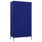 Preview: Kleiderschrank Marineblau 90x50x180 cm Stahl   