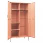 Preview: Kleiderschrank Rosa 90x50x180 cm Stahl   