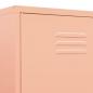 Preview: Kleiderschrank Rosa 90x50x180 cm Stahl   