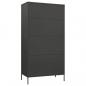 Preview: Kleiderschrank Anthrazit 90x50x180 cm Stahl