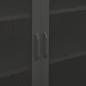 Preview: Lagerschrank Anthrazit 80x35x101,5 cm Stahl    