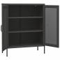 Preview: Lagerschrank Anthrazit 80x35x101,5 cm Stahl    