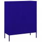 Preview: ARDEBO.de - Lagerschrank Marineblau 80x35x101,5 cm Stahl