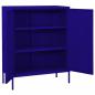 Preview: Lagerschrank Marineblau 80x35x101,5 cm Stahl