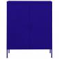 Preview: Lagerschrank Marineblau 80x35x101,5 cm Stahl