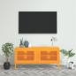 Preview: ARDEBO.de - TV-Schrank Senfgelb 105x35x50 cm Stahl    