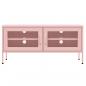 Preview: TV-Schrank Rosa 105x35x50 cm Stahl    