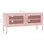 Preview: TV-Schrank Rosa 105x35x50 cm Stahl    