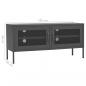 Preview: TV-Schrank Anthrazit 105x35x50 cm Stahl    