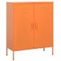 Preview: ARDEBO.de - Lagerschrank Orange 80x35x101,5 cm Stahl    