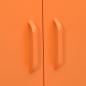 Preview: Lagerschrank Orange 80x35x101,5 cm Stahl    