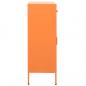 Preview: Lagerschrank Orange 80x35x101,5 cm Stahl    