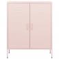 Preview: Lagerschrank Rosa 80x35x101,5 cm Stahl    