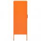 Preview: Lagerschrank Orange 80x35x101,5 cm Stahl    