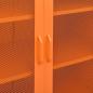 Preview: Lagerschrank Orange 80x35x101,5 cm Stahl    