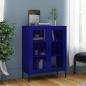 Preview: ARDEBO.de - Lagerschrank Marineblau 80x35x101,5 cm Stahl    