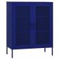 Preview: Lagerschrank Marineblau 80x35x101,5 cm Stahl    