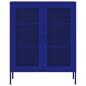 Preview: Lagerschrank Marineblau 80x35x101,5 cm Stahl    