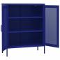 Preview: Lagerschrank Marineblau 80x35x101,5 cm Stahl    