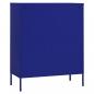 Preview: Lagerschrank Marineblau 80x35x101,5 cm Stahl    