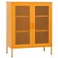 Preview: Lagerschrank Senfgelb 80x35x101,5 cm Stahl    