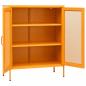 Preview: Lagerschrank Senfgelb 80x35x101,5 cm Stahl    