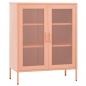 Preview: Lagerschrank Rosa 80x35x101,5 cm Stahl