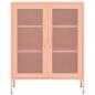 Preview: Lagerschrank Rosa 80x35x101,5 cm Stahl