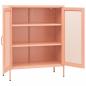 Preview: Lagerschrank Rosa 80x35x101,5 cm Stahl