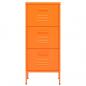 Preview: Lagerschrank Orange 42,5x35x101,5 cm Stahl